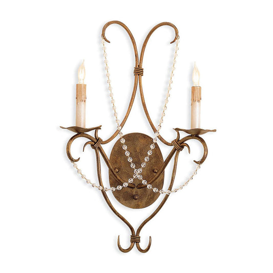 Crystal Lights Wall Sconce by Currey & Company | Luxury Wall Sconce | Willow & Albert Home