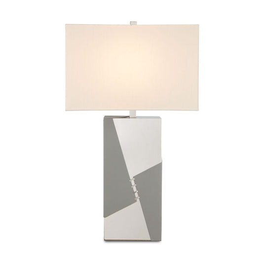 Clarice Nickel Table Lamp by Currey & Company | Luxury Table Lamp | Willow & Albert Home