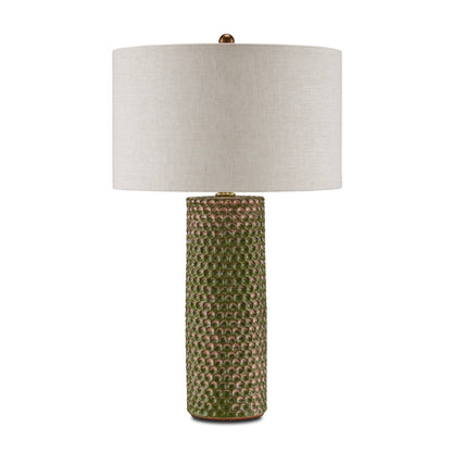 Polka Dot Green Table Lamp by Currey & Company | Luxury Table Lamp | Willow & Albert Home