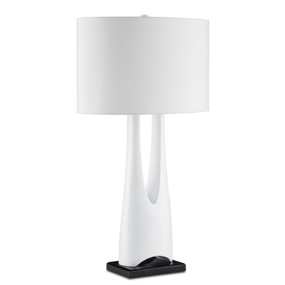 La Porta White Table Lamp by Currey & Company | Luxury Table Lamp | Willow & Albert Home