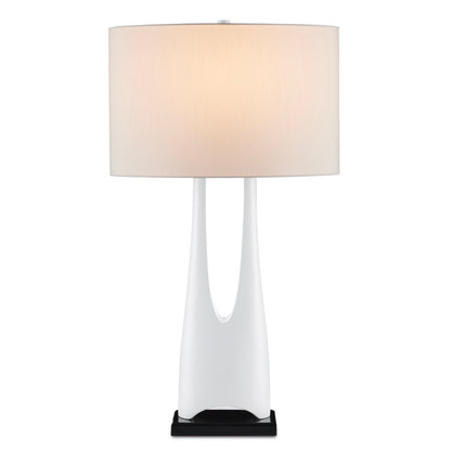 La Porta White Table Lamp by Currey & Company | Luxury Table Lamp | Willow & Albert Home