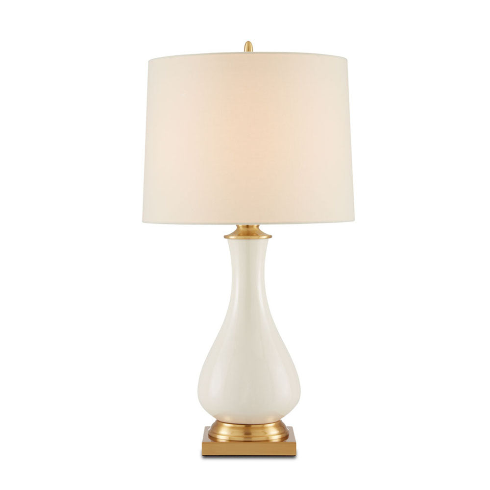 Lynton Cream Table Lamp by Currey & Company | Luxury Table Lamp | Willow & Albert Home