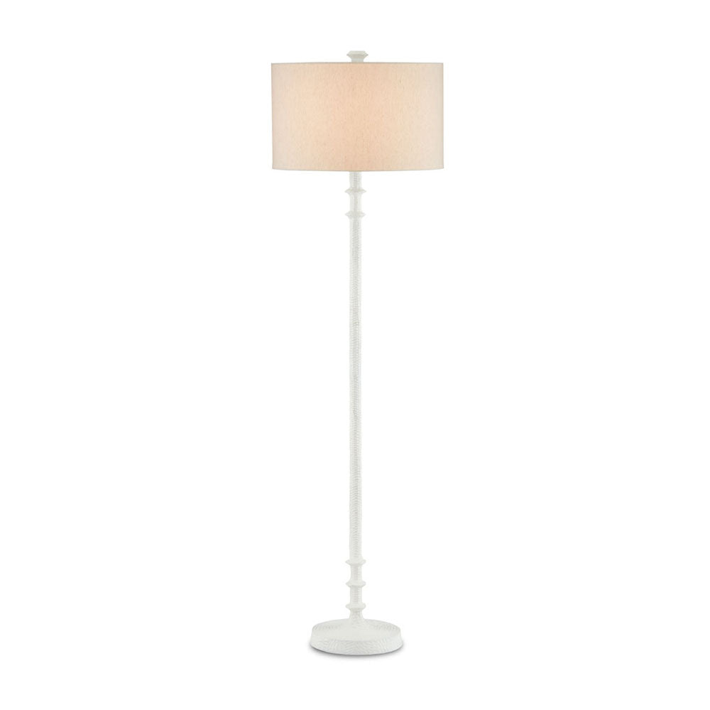 Gallo White Floor Lamp by Currey & Company | Luxury Floor Lamp | Willow & Albert Home