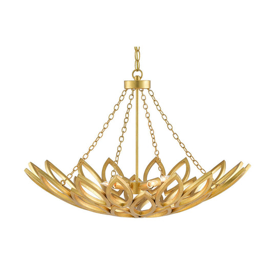 Allemande Gold Chandelier by Currey & Company | Luxury Chandelier | Willow & Albert Home