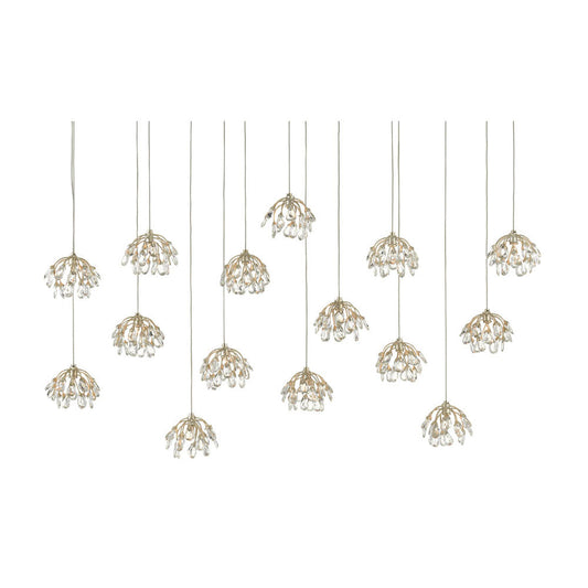 Crystal Bud 15-Light Multi-Drop Pendant by Currey & Company | Luxury Pendants | Willow & Albert Home