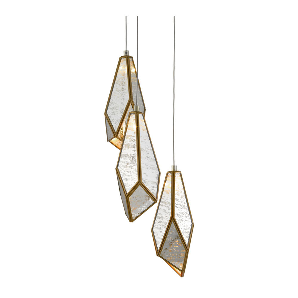 Glace Multi-Drop Pendant by Currey & Company | Luxury Pendants | Willow & Albert Home