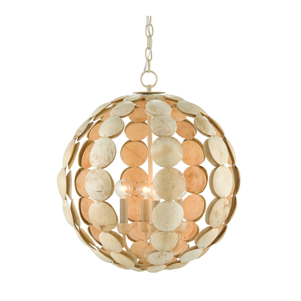 Tartufo Coco Shell Chandelier by Currey & Company | Luxury Chandelier | Willow & Albert Home