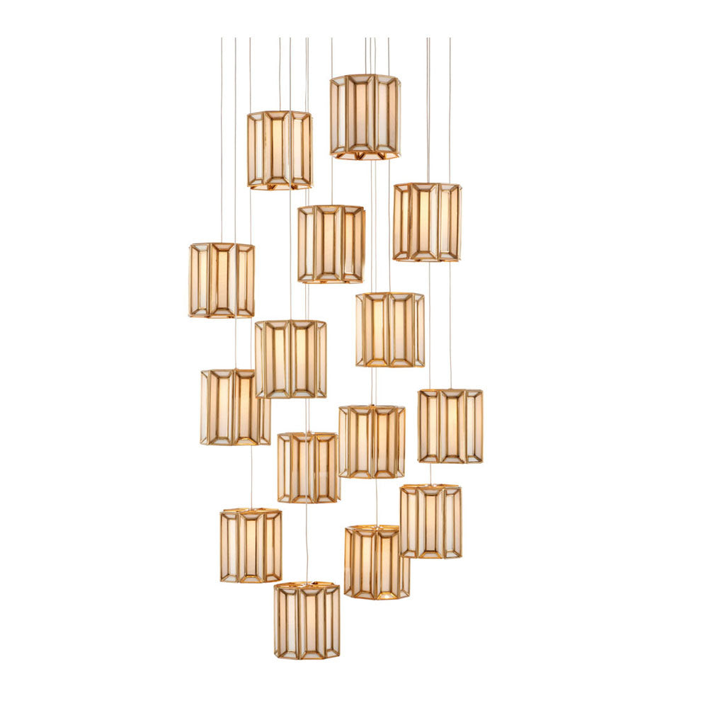 Daze 15-Light Multi-Drop Pendant by Currey & Company | Luxury Pendants | Willow & Albert Home