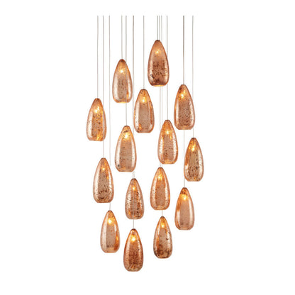 Rame 15-Light Multi-Drop Pendant by Currey & Company | Luxury Pendants | Willow & Albert Home