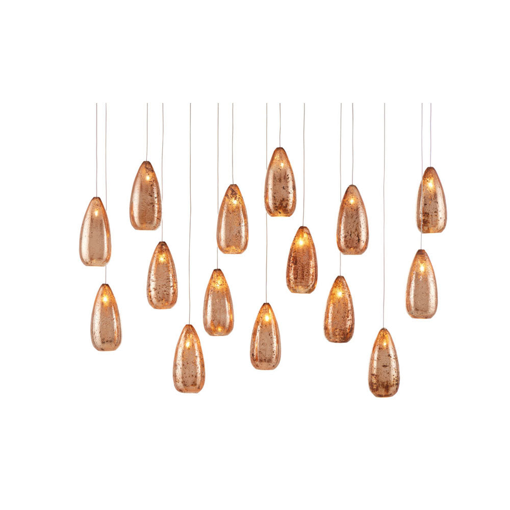 Rame 15-Light Multi-Drop Pendant by Currey & Company | Luxury Pendants | Willow & Albert Home