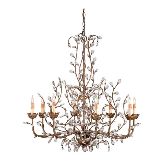 Crystal Bud Cupertino Chandelier by Currey & Company | Luxury Chandelier | Willow & Albert Home