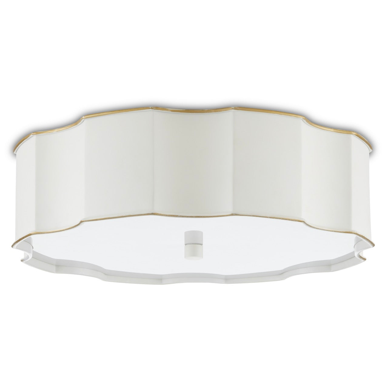 Wexford White Flush Mount by Currey & Company | Luxury Flush Mounts | Willow & Albert Home