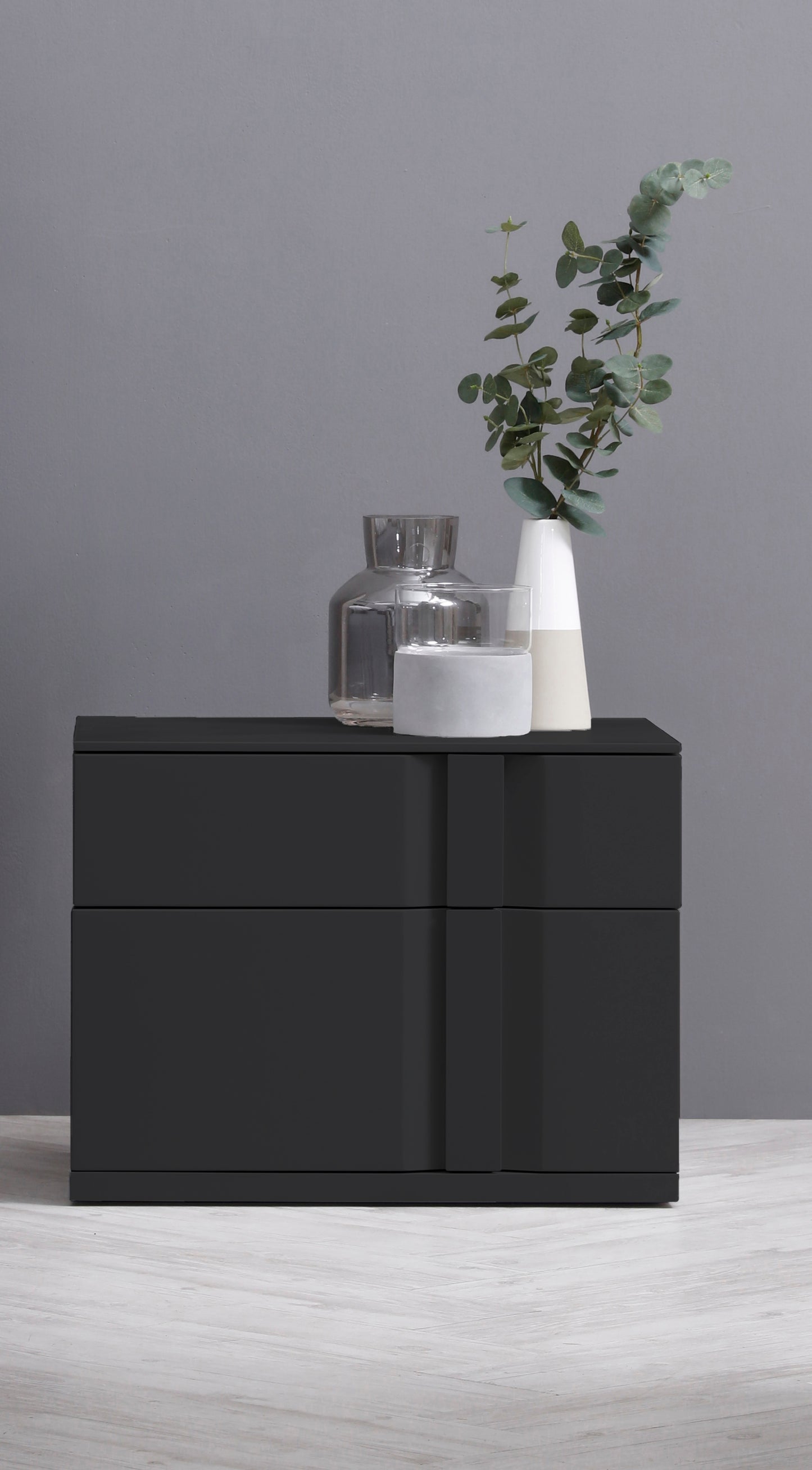 Carbon 2-Drawer Lsf Nightstand by Mobital | Luxury Nightstand | Willow & Albert Home