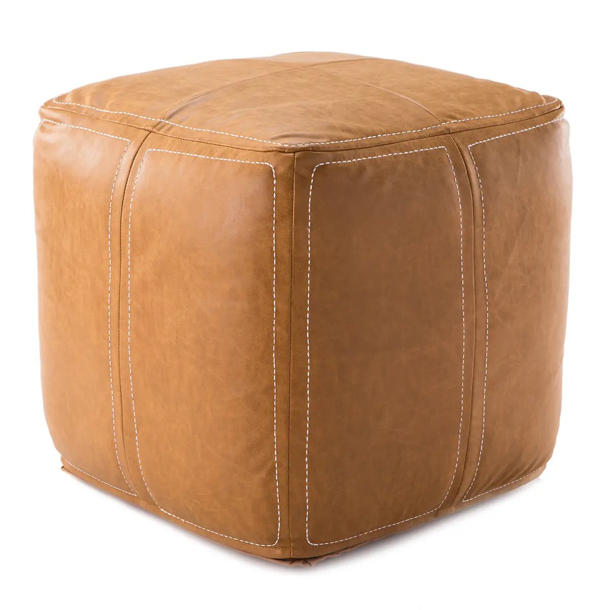 Ultra Suave Pouf by Jaipur Living | Luxury Ottoman Cushions | Willow & Albert Home