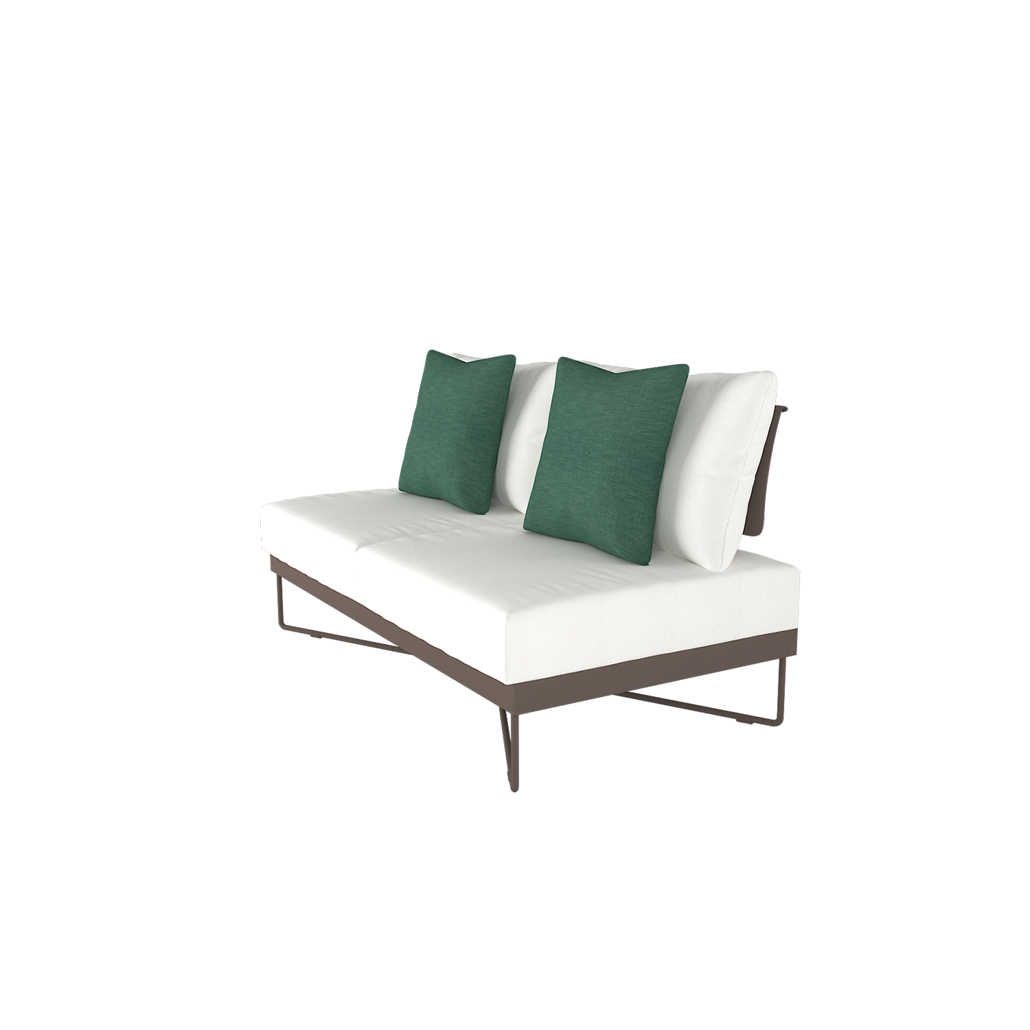 Coral Reef Outdoor Loveseat with Aluminum Back | Roberti | Outdoor Lounge chairs | coral-reef-outdoor-loveseat-2