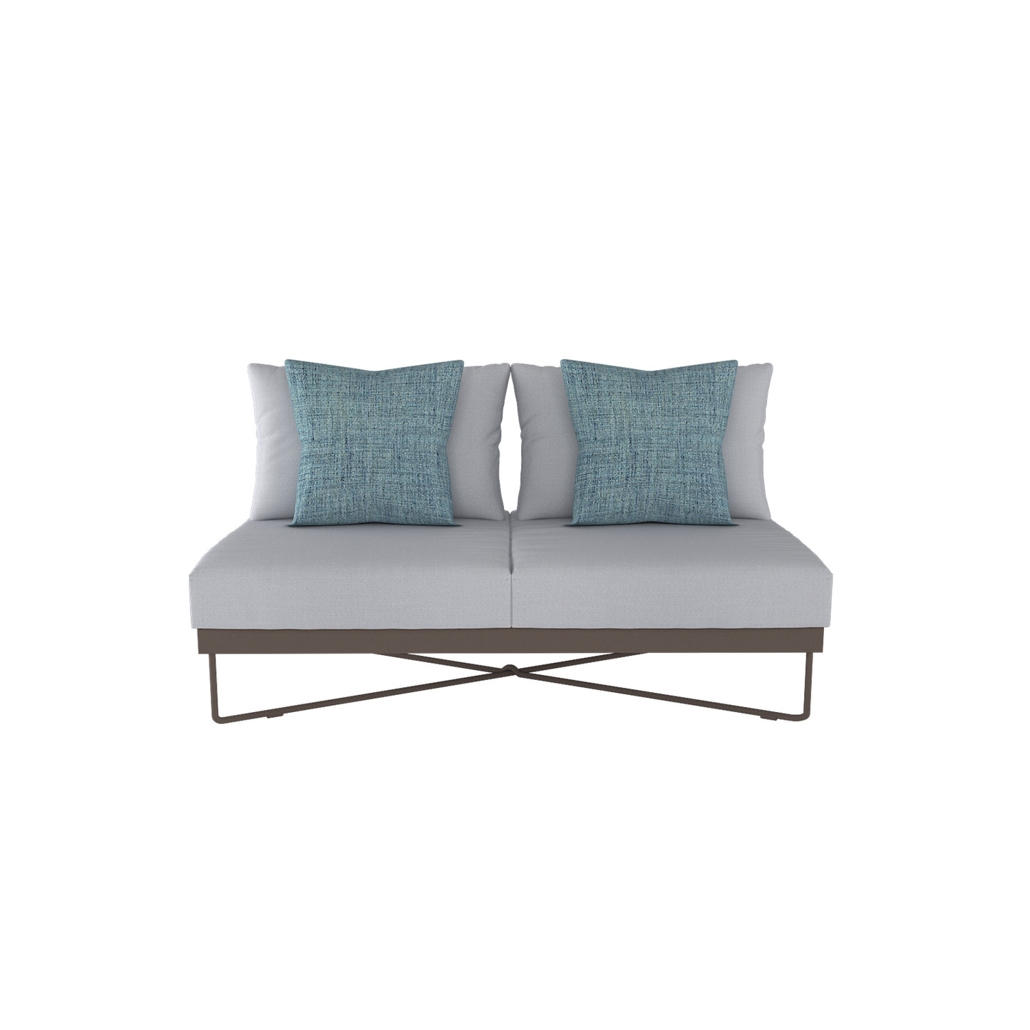 Coral Reef Outdoor Loveseat with Aluminum Back | Roberti | Outdoor Lounge chairs | coral-reef-outdoor-loveseat-2