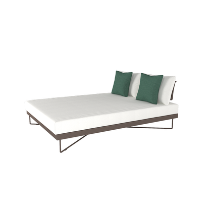 Coral Reef Outdoor Double Sunlounger with Aluminum Back | Roberti | Outdoor Lounge chairs | coral-reef-outdoor-double-sunlounger-2