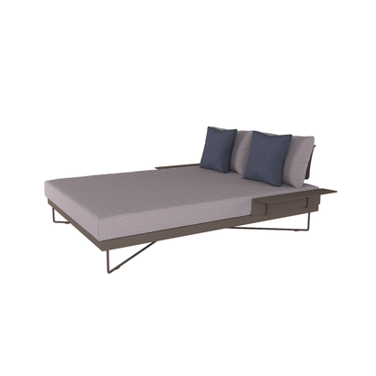 Coral Reef Outdoor Double Sunlounger with Aluminum Back and Armrests | Roberti | Outdoor Lounge chairs | coral-reef-outdoor-double-sunlounger-with-aluminum-back-and-armrests