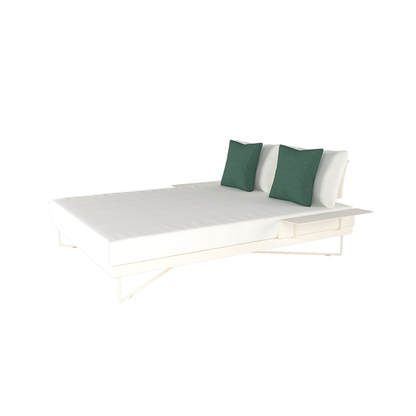 Coral Reef Outdoor Double Sunlounger with Aluminum Back and Armrests | Roberti | Outdoor Lounge chairs | coral-reef-outdoor-double-sunlounger-with-aluminum-back-and-armrests