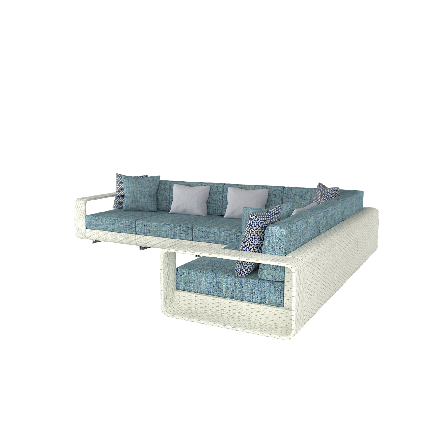 Hamptons Outdoor 3 Cushion/2 Cushion Corner Sofa | Roberti | outdoor sofas | hampton-large-outdoor-corner-sofa