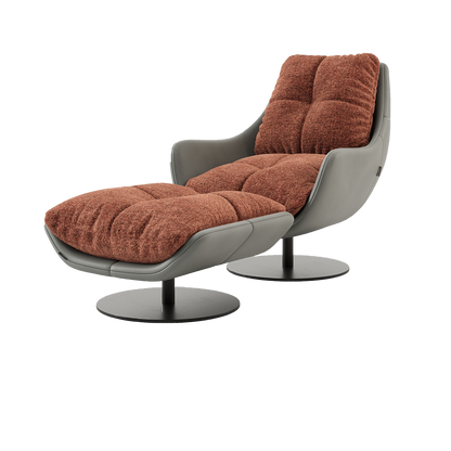 Sophia Armchair with Ottoman by Laskasas | Luxury Lounge Chairs | Willow & Albert Home